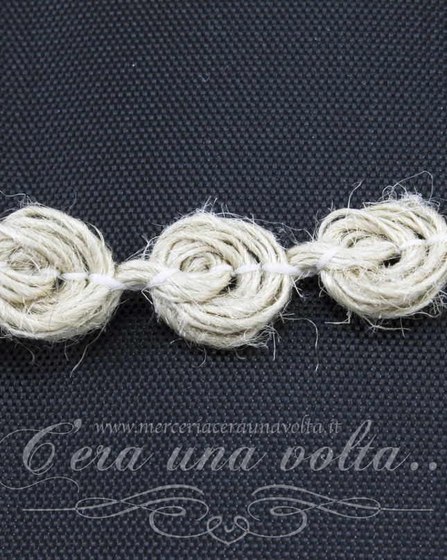 Passamaneria in lino rose