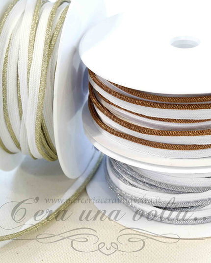Cordone in lurex con fettuccia
