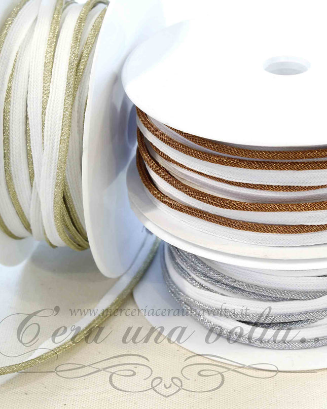 Cordone in lurex con fettuccia
