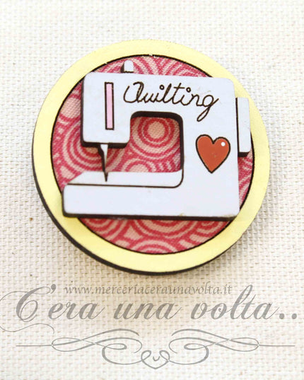Spilla Decorativa Sewing Machine Quilting
