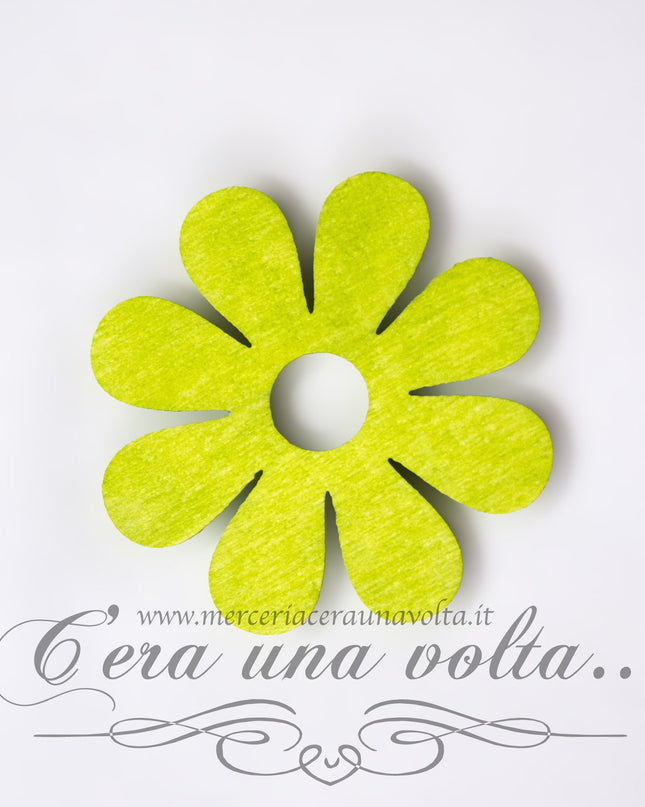 Decoro in legno fiore