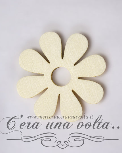 Decoro in legno fiore