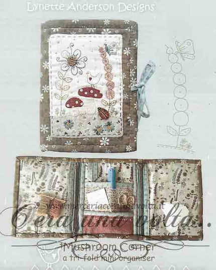 Cartamodello Quilting Tri-fold Mini Organiser