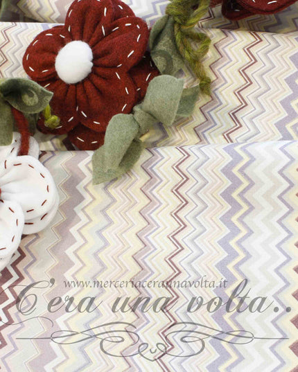 Tessuto in cotone Zig Zag