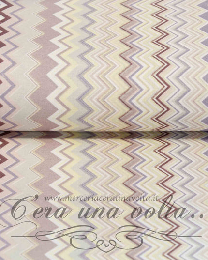 Tessuto in cotone Zig Zag