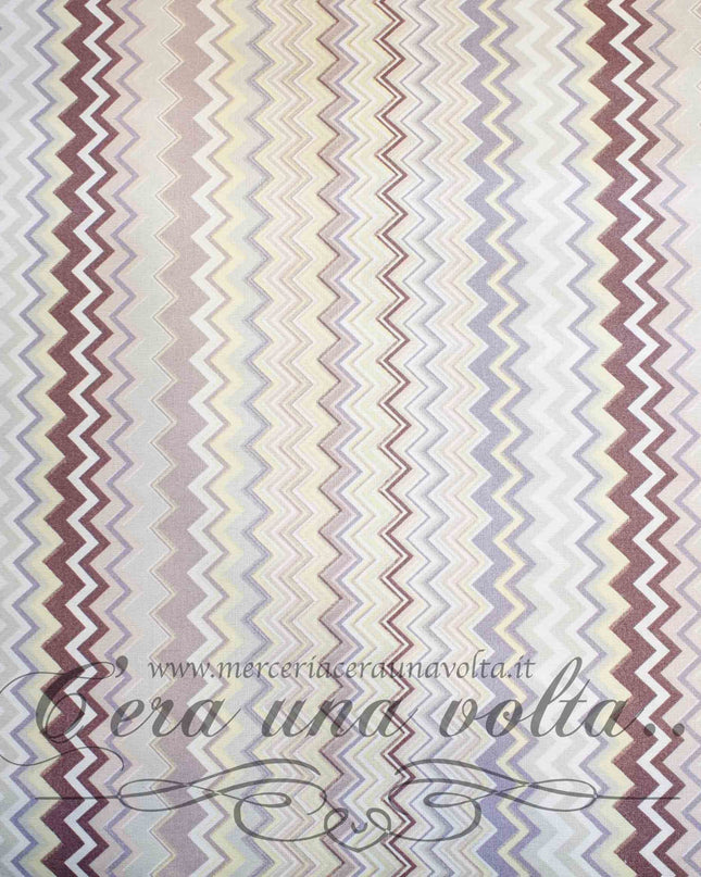 Tessuto in cotone Zig Zag