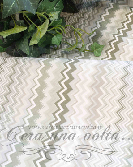 Tessuto in cotone Zig Zag