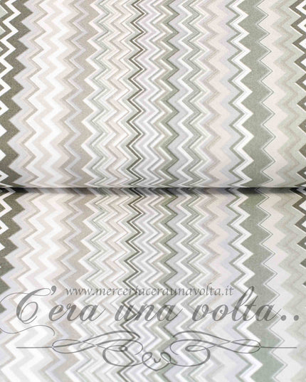 Tessuto in cotone Zig Zag