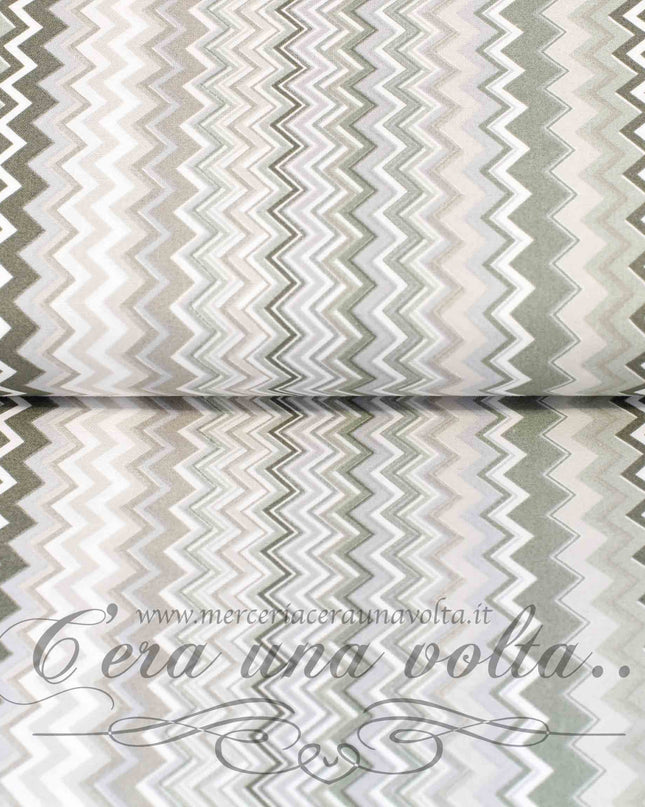 Tessuto in cotone Zig Zag