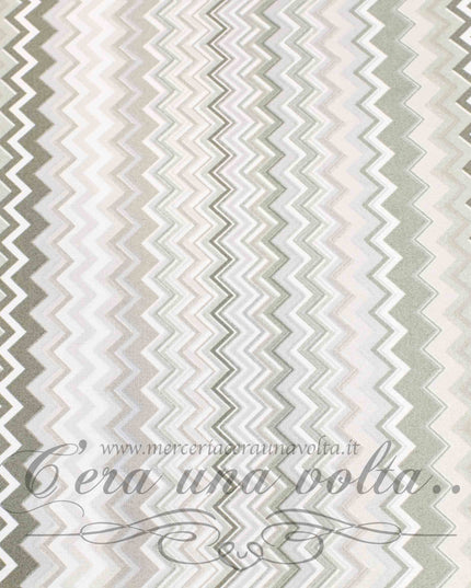 Tessuto in cotone Zig Zag