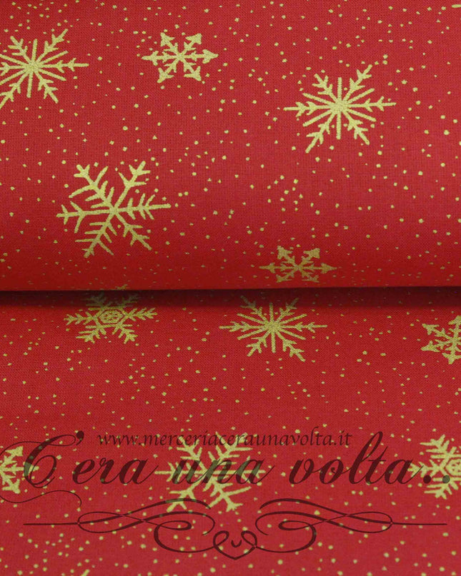 Tessuto in cotone Cristaux de Neige