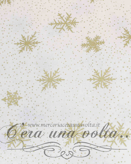 Tessuto in cotone Cristaux de Neige