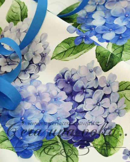 Tessuto antimacchia Ortensie