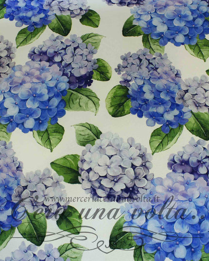 Tessuto antimacchia Ortensie