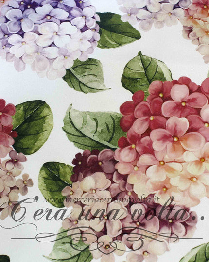 Tessuto antimacchia Ortensie