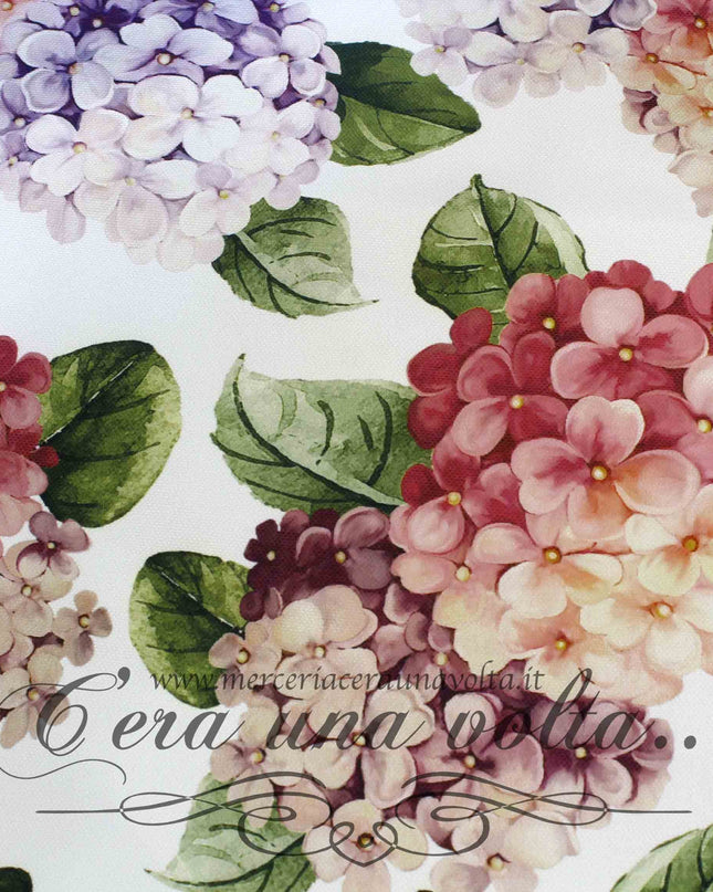 Tessuto antimacchia Ortensie