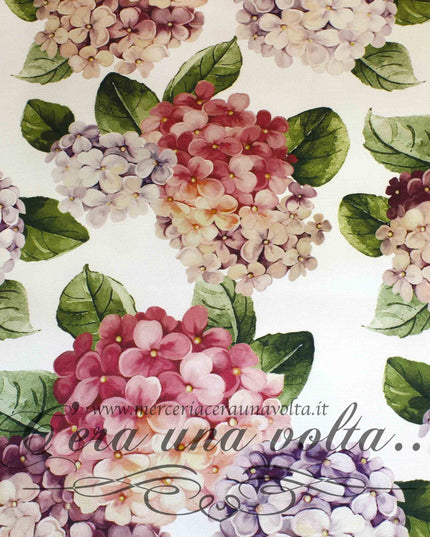 Tessuto antimacchia Ortensie