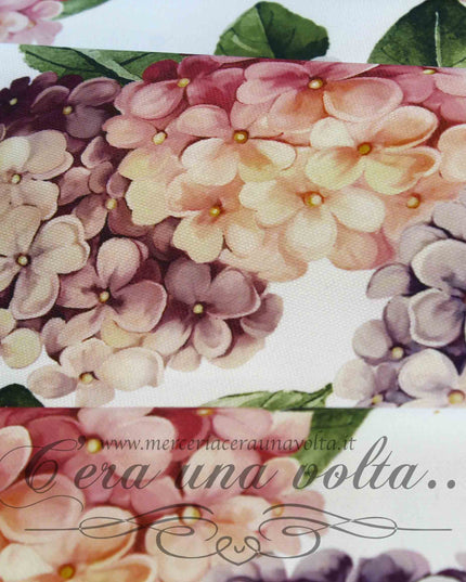 Tessuto antimacchia Ortensie