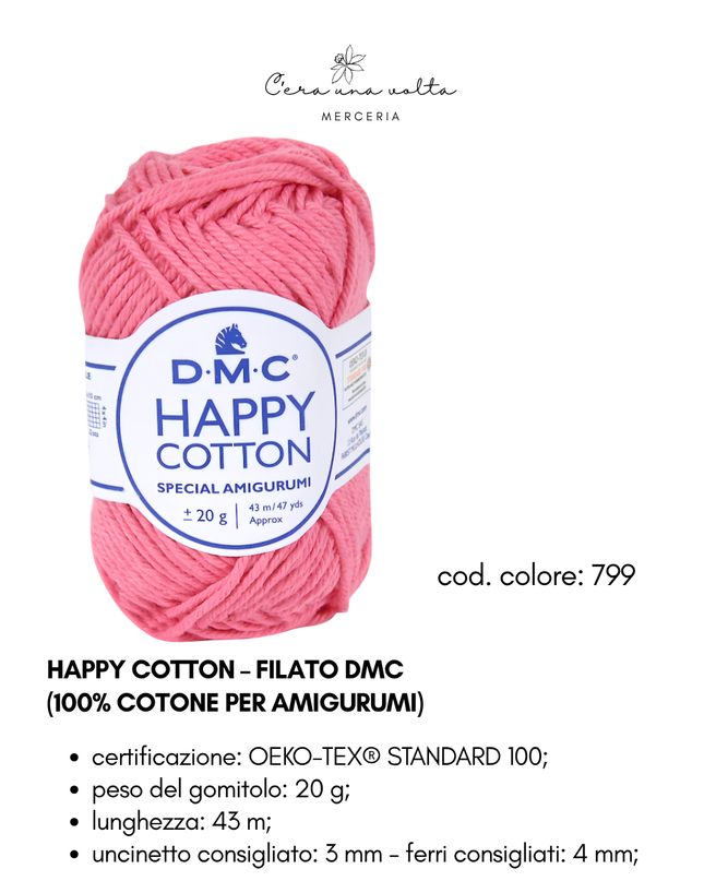 DMC Happy Cotton – Filato 100% cotone per amigurumi