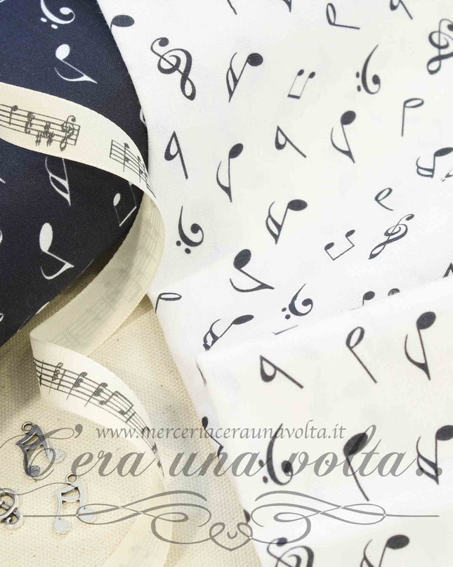 Tessuto Note musicali