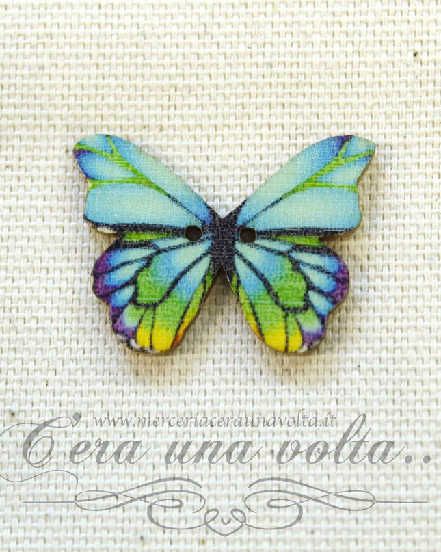 Set 3 pz Bottoni Butterflies