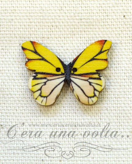 Set 3 pz Bottoni Butterflies