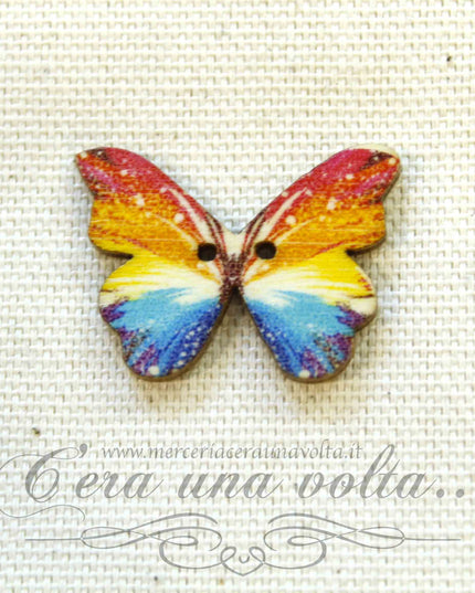 Set 3 pz Bottoni Butterflies