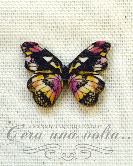 Set 3 pz Bottoni Butterflies