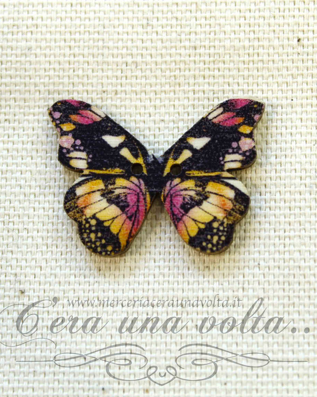 Set 3 pz Bottoni Butterflies