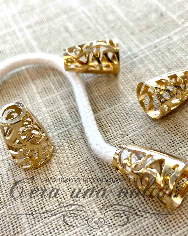 Coppette copri nodo serigrafate Oro