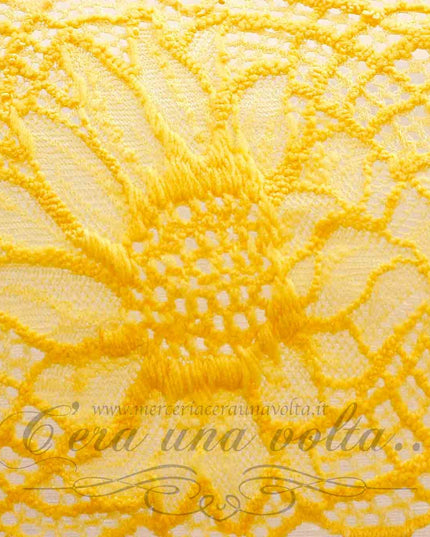 Pizzo tramezzo Sunflowers elasticizzato