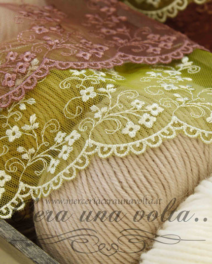 Pizzo in tulle H 9 cm