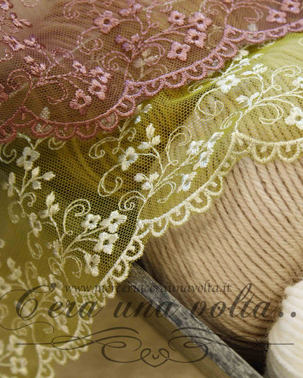 Pizzo in tulle H 9 cm