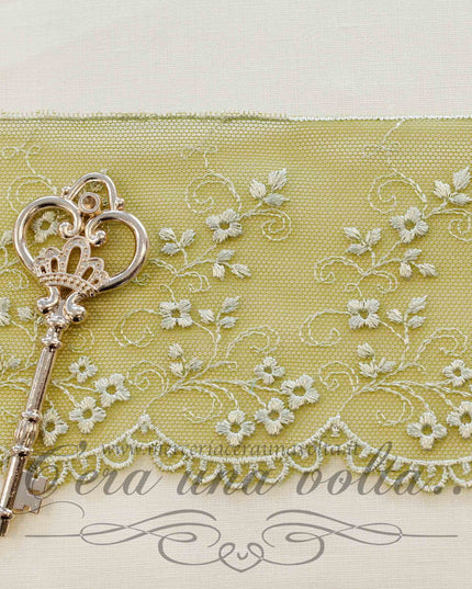 Pizzo in tulle H 9 cm