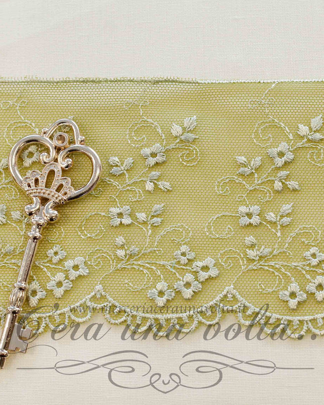 Pizzo in tulle H 9 cm