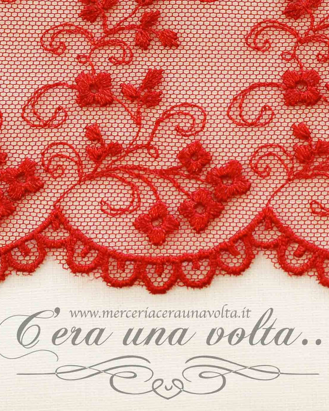 Pizzo in tulle H 9 cm