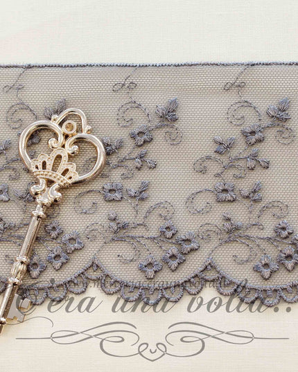 Pizzo in tulle H 9 cm