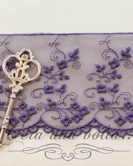 Pizzo in tulle H 9 cm