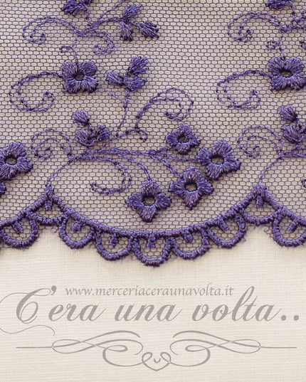 Pizzo in tulle H 9 cm