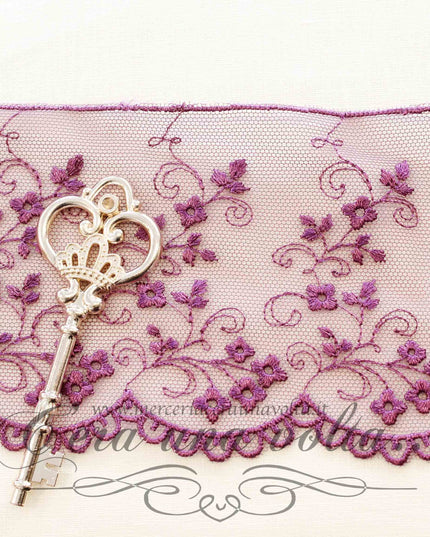 Pizzo in tulle H 9 cm