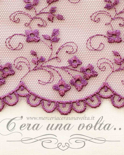 Pizzo in tulle H 9 cm