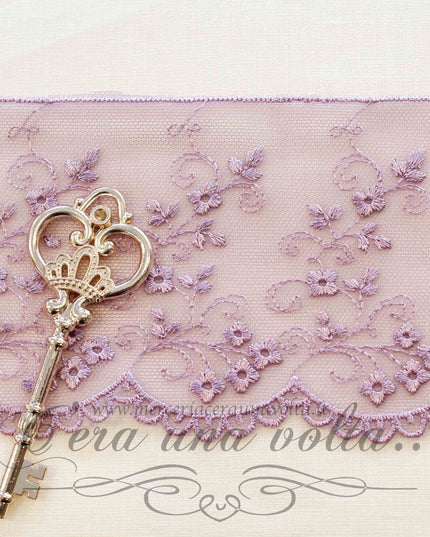 Pizzo in tulle H 9 cm