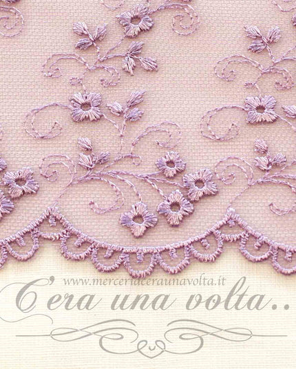 Pizzo in tulle H 9 cm