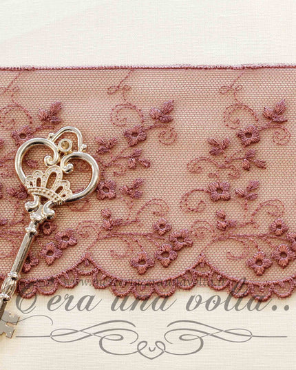 Pizzo in tulle H 9 cm