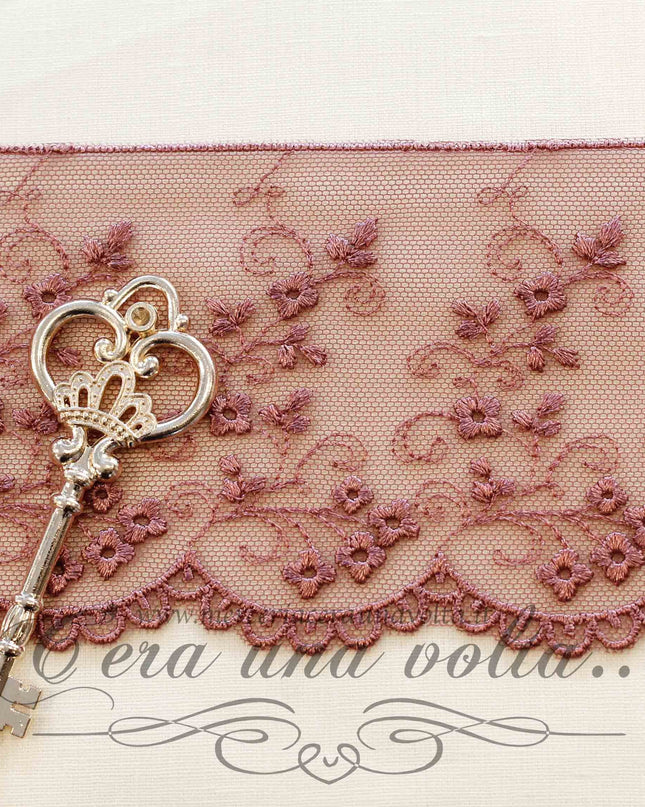 Pizzo in tulle H 9 cm