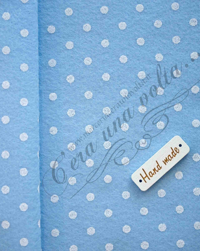 90 x 50cm Pannolenci stampato a pois