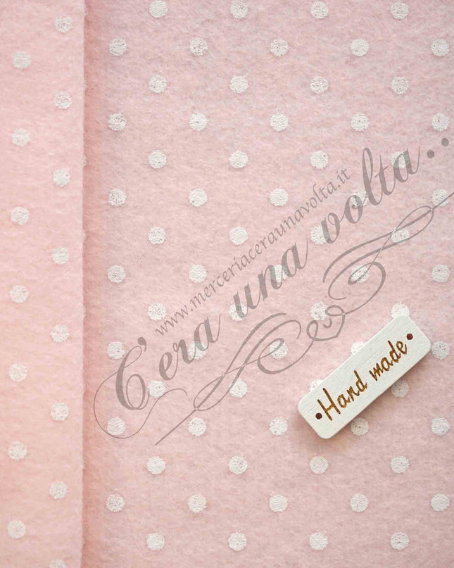 90 x 50cm Pannolenci stampato a pois