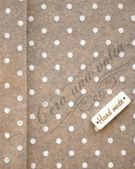 90 x 50cm Pannolenci stampato a pois