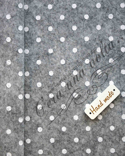 90 x 50cm Pannolenci stampato a pois