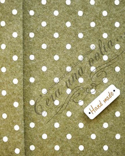 90 x 50cm Pannolenci stampato a pois